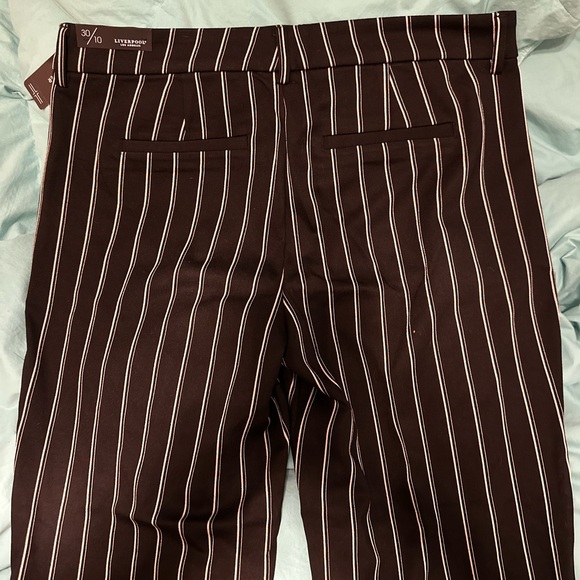 ⭐️ NWT ⭐️ Liverpool Women’s Striped Kelsey Trousers - Picture 6 of 10